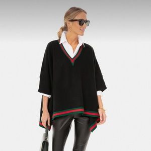 Tuckernuck Camden black sweater poncho